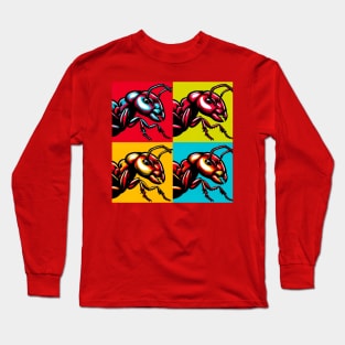 Pop Red Fire Ant - Cool Insect Long Sleeve T-Shirt